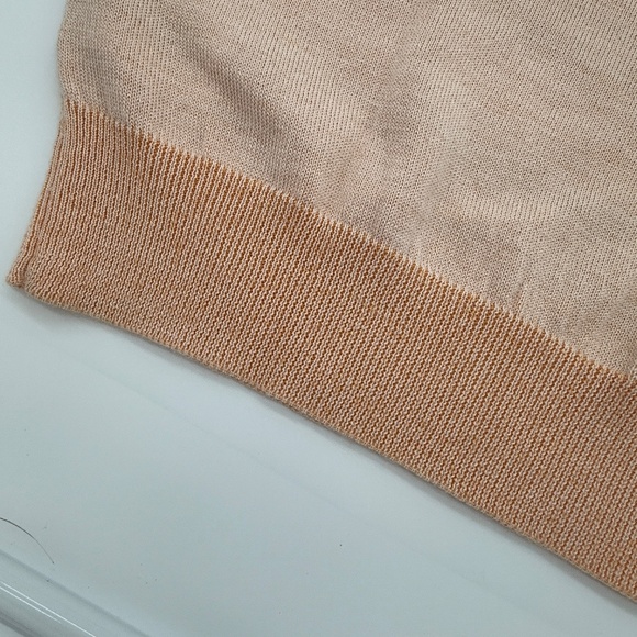 Camela Wool Blend Raised Geometric Knit Top Size 40 (M) – Pink, Peach & Burgundy - Picture 9 of 11